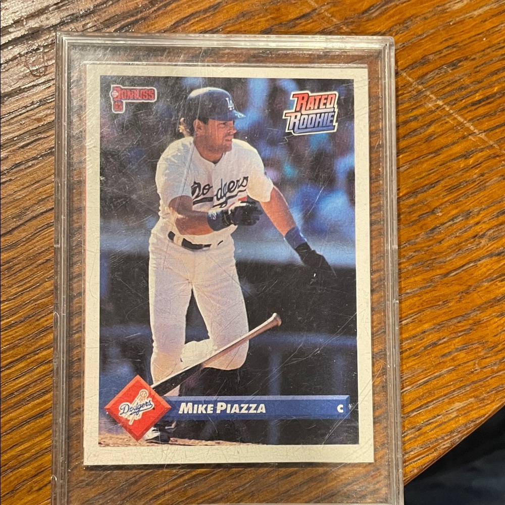 Russ Rated Rookie Baseball Card - Blue and White
